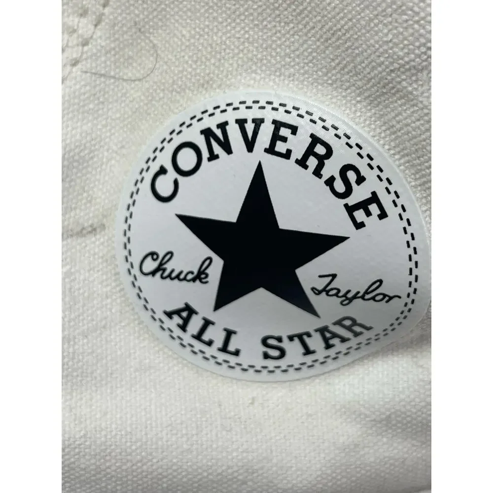 Converse Chuck Taylor All Star Lugged White Round Toe High Top Sneaker Shoes 9.5 - Picture 8 of 9